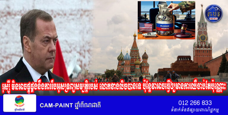 រុស្ស៊ីមិនអាចផ្គូផ្គងនឹងការរឹបអូសទ្រព្យ សម្បត្តិរបស់លោក ខាងលិចបានទេ ប៉ុន្តែវាអាចធ្វើឲ្យមានការឈឺចាប់តែប៉ុណ្ណោះ